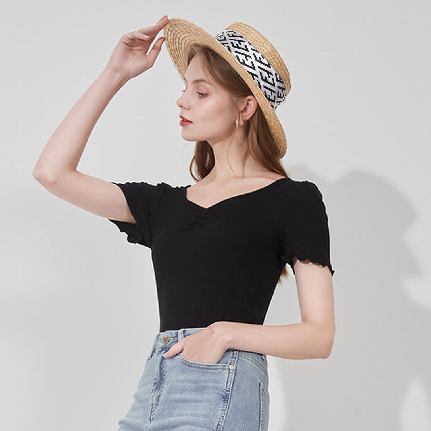 imageEXTREE Fashion Silky Satin Headscarf for Women Girls Exquisite Pattern Lightweight Silk Graceful Scarfs 275 x 275 inchesEt Blue Edge