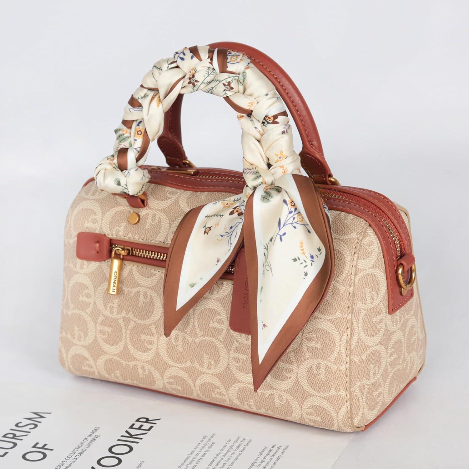 imageEXTREE Satin Scarf Mulberry Silk Printed Head Wrap Hair Band 7quotquot x 59quotquotA011