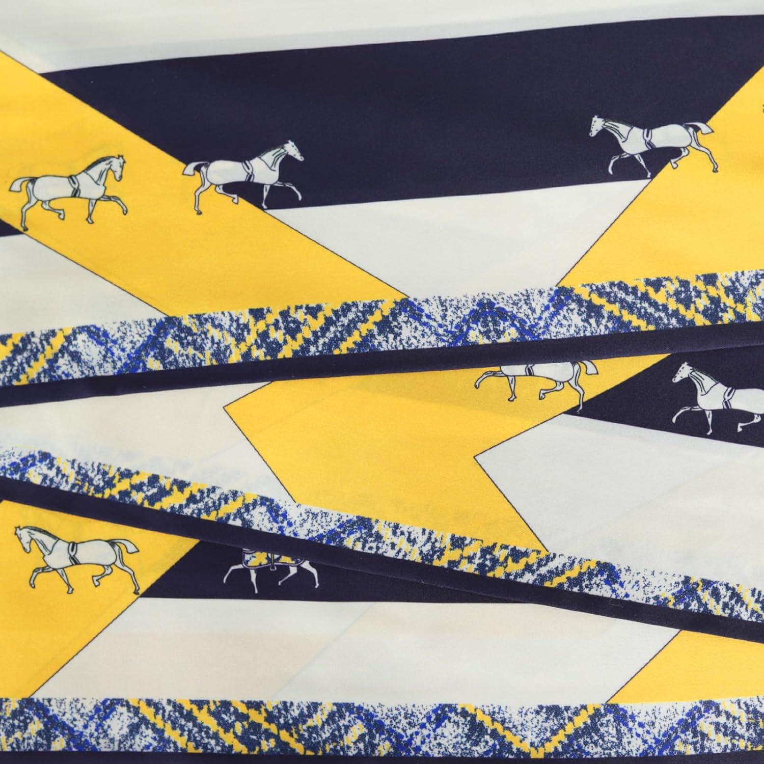 imageEXTREE Satin Scarf Mulberry Silk Printed Head Wrap Hair Band 7quotquot x 59quotquotA012