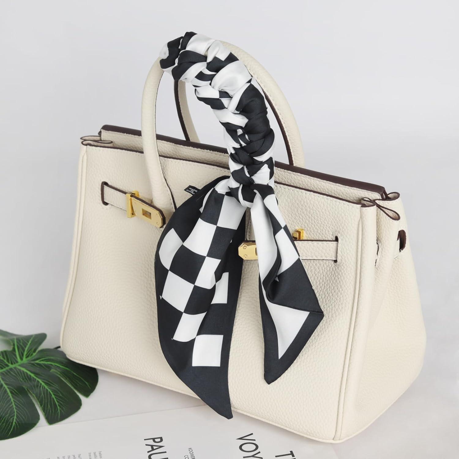 imageEXTREE Satin Scarf Mulberry Silk Printed Head Wrap Hair Band 7quotquot x 59quotquotA015