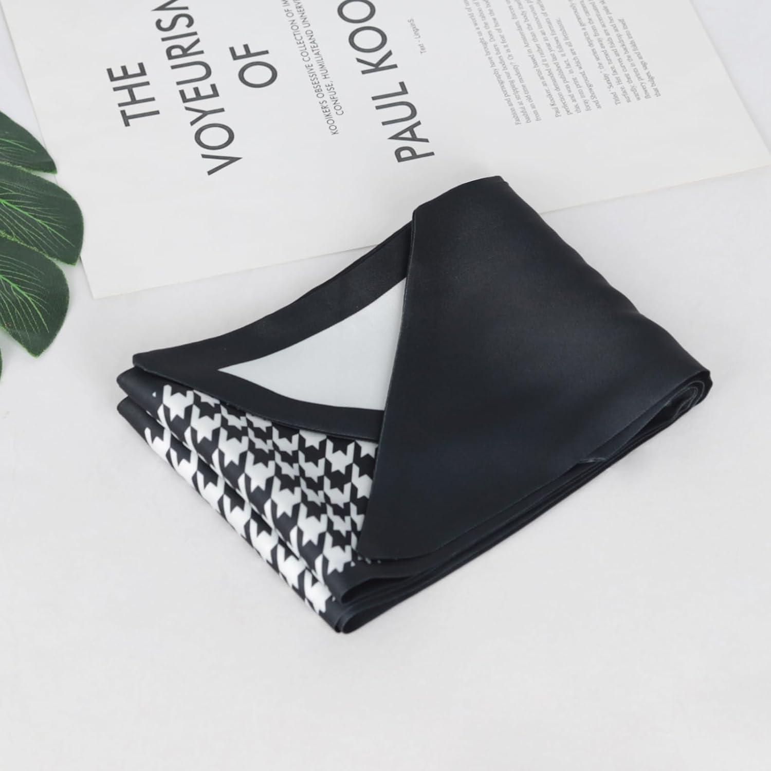 imageEXTREE Satin Scarf Mulberry Silk Printed Head Wrap Hair Band 7quotquot x 59quotquotA016