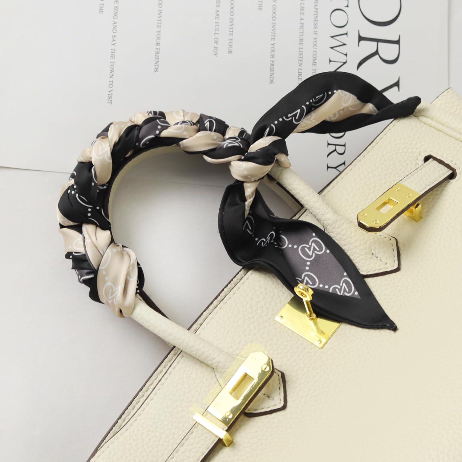 imageEXTREE Satin Scarf Mulberry Silk Printed Head Wrap Hair Band 7quotquot x 59quotquotA021