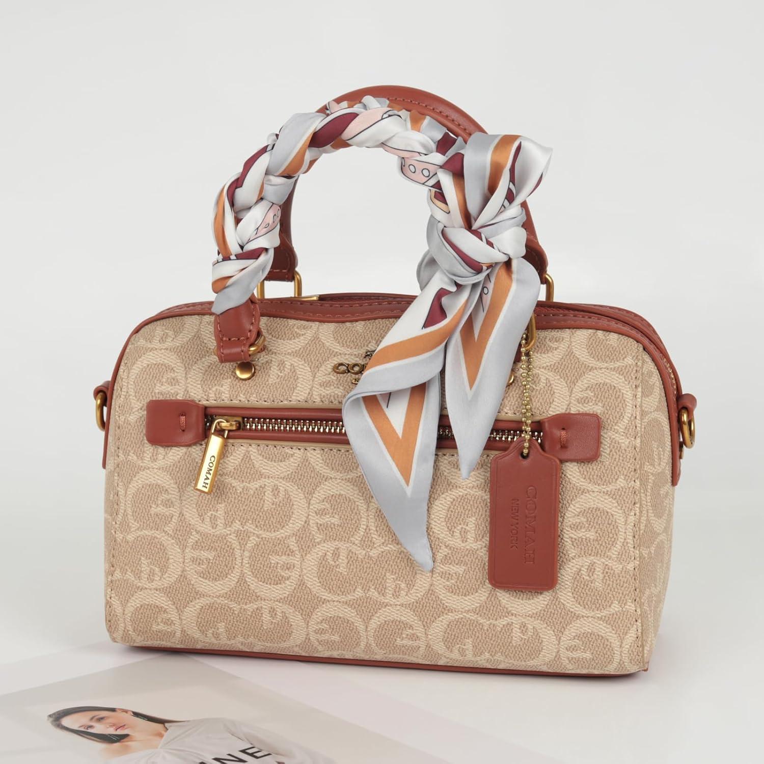 imageEXTREE Satin Scarf Mulberry Silk Printed Head Wrap Hair Band 7quotquot x 59quotquotA023