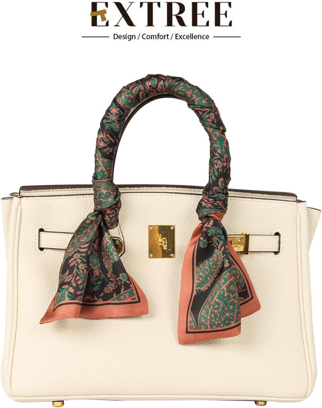 imageEXTREE Satin Scarf Mulberry Silk Printed Head Wrap Hair Band 7quotquot x 59quotquotA034