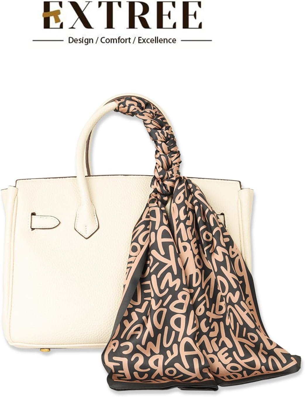 imageEXTREE Satin Scarf Mulberry Silk Printed Head Wrap Hair Band 7quotquot x 59quotquotA036