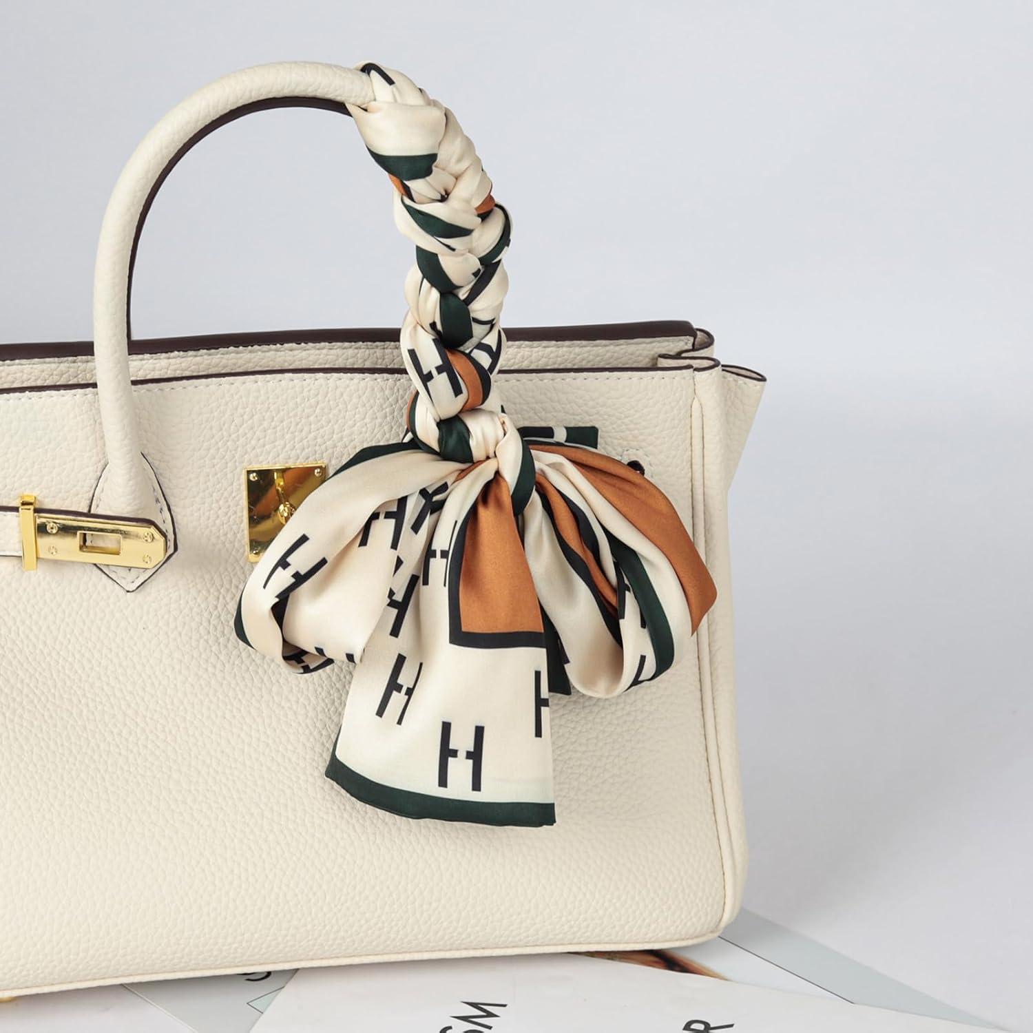 imageEXTREE Satin Scarf Mulberry Silk Printed Head Wrap Hair Band 7quotquot x 59quotquotA044