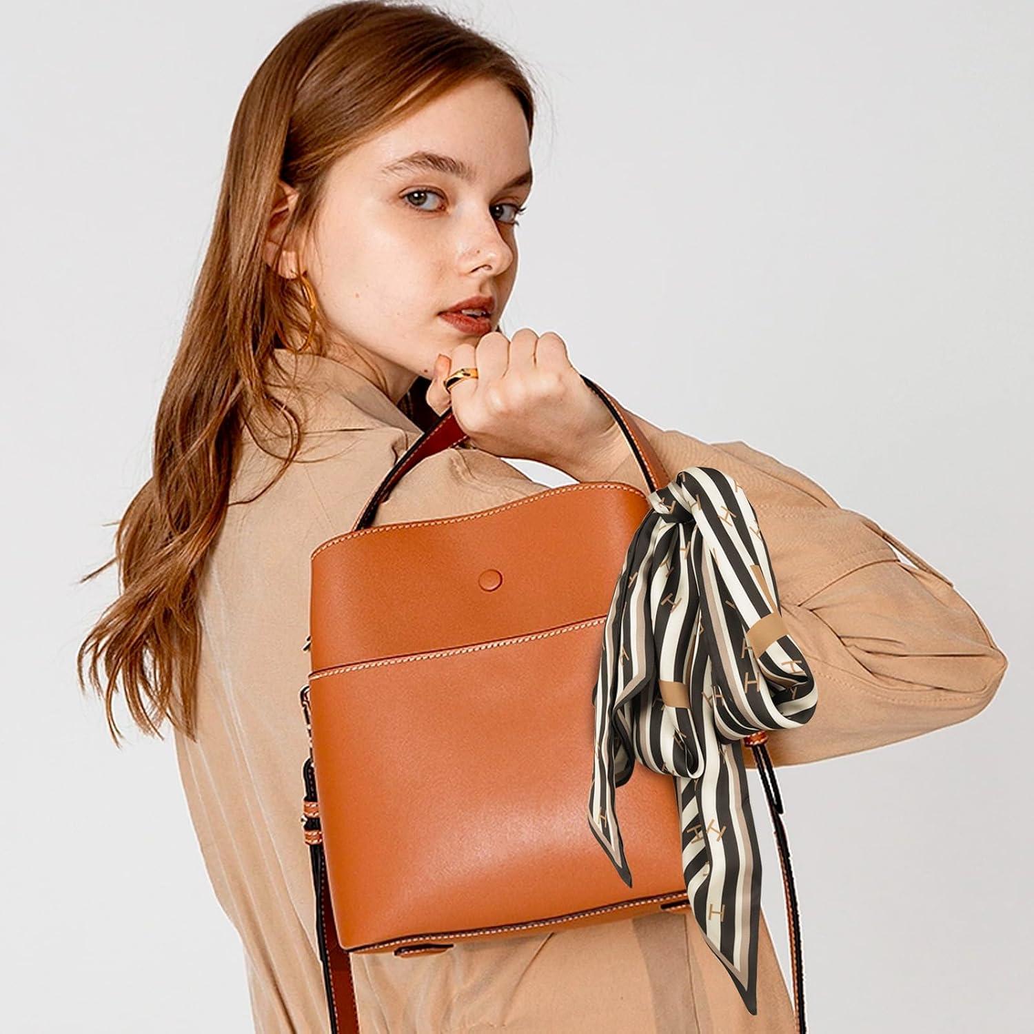 imageEXTREE Satin Scarf Mulberry Silk Printed Head Wrap Hair Band 7quotquot x 59quotquotA045