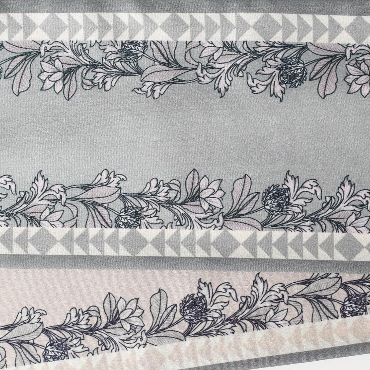 imageEXTREE Satin Scarf Mulberry Silk Printed Head Wrap Hair Band 7quotquot x 59quotquotA088