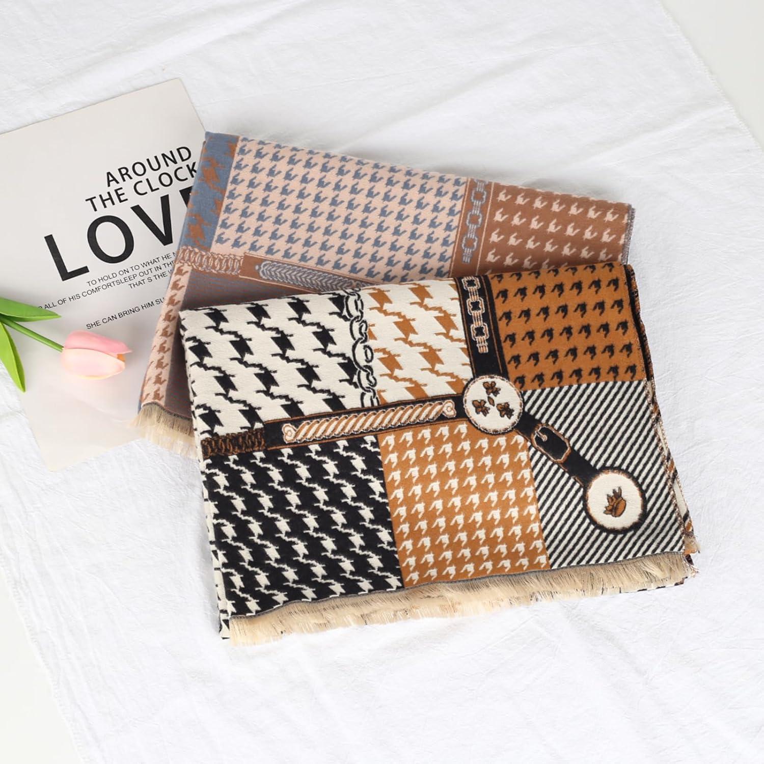 imageEXTREE Scarfs for Women Pashmina Silky Shawl Wrap for Evening Dressing Blanket Open Front Poncho CapeBlack Coffee