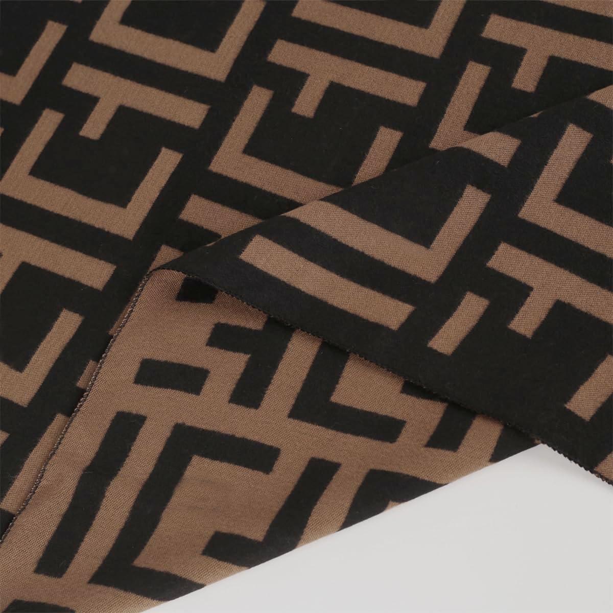 imageEXTREE Scarfs for Women Pashmina Silky Shawl Wrap for Evening Dressing Blanket Open Front Poncho CapeEtype Square Black Coffee