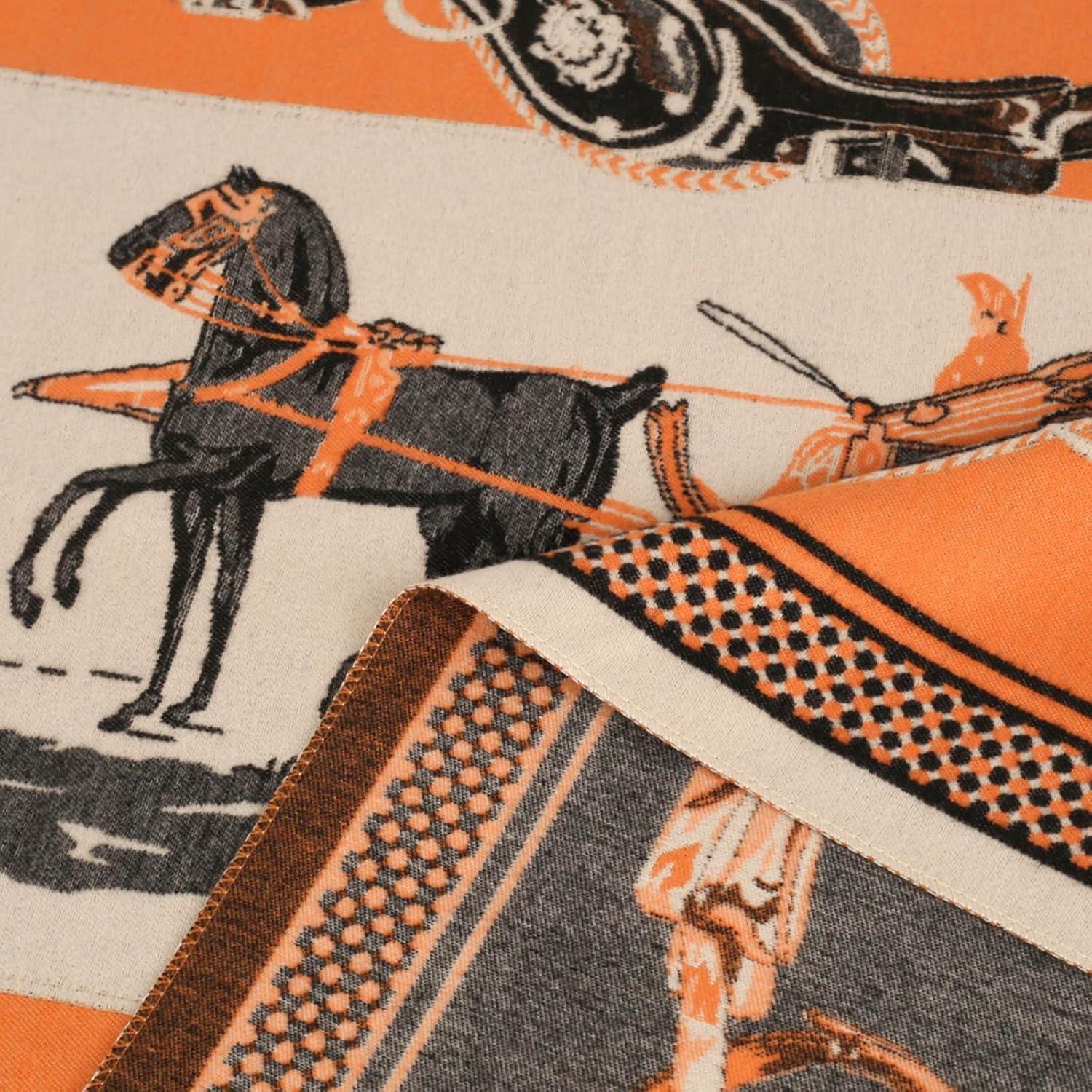 imageEXTREE Scarfs for Women Pashmina Silky Shawl Wrap for Evening Dressing Blanket Open Front Poncho CapeRoman Orange