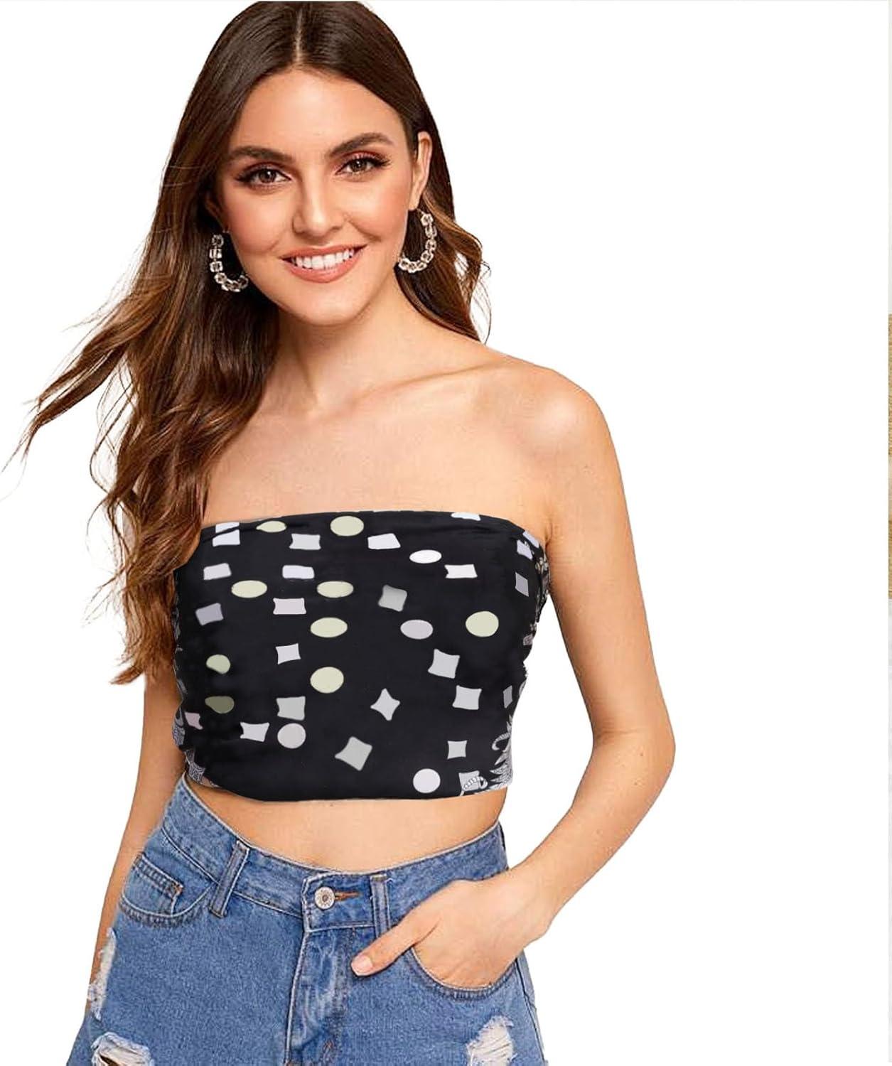 imageEXTREE Silk Feeling Scarf Medium Square Satin Head Scarf Sleeping Hair Wrapping for Women 275  275 inchesFour Leaf Clover Black