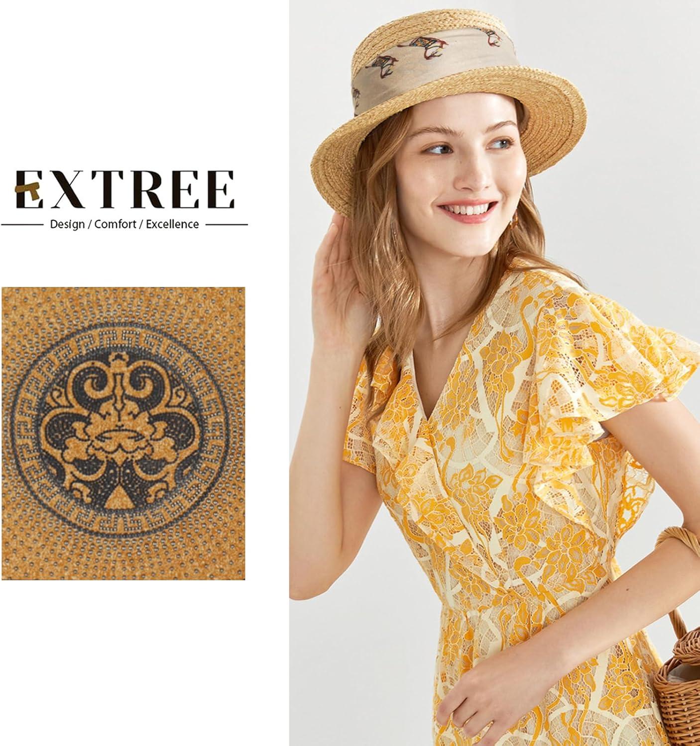 imageEXTREE Silk Feeling Scarf Medium Square Satin Head Scarf Sleeping Hair Wrapping for Women 275  275 inchesOrange Horse Galloping