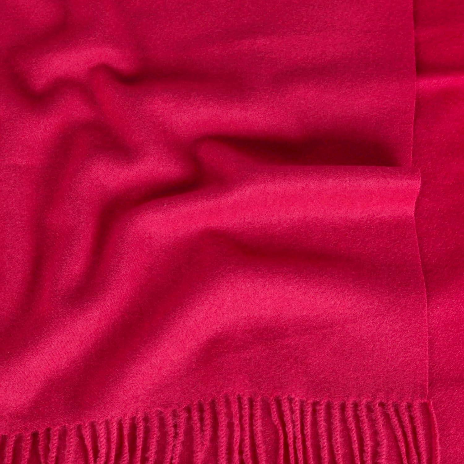 imageEXTREE Women Shawl Wrap Scarf Pashmina Wedding Christmas Birthday Gifts Idea Large Soft StoleType001red