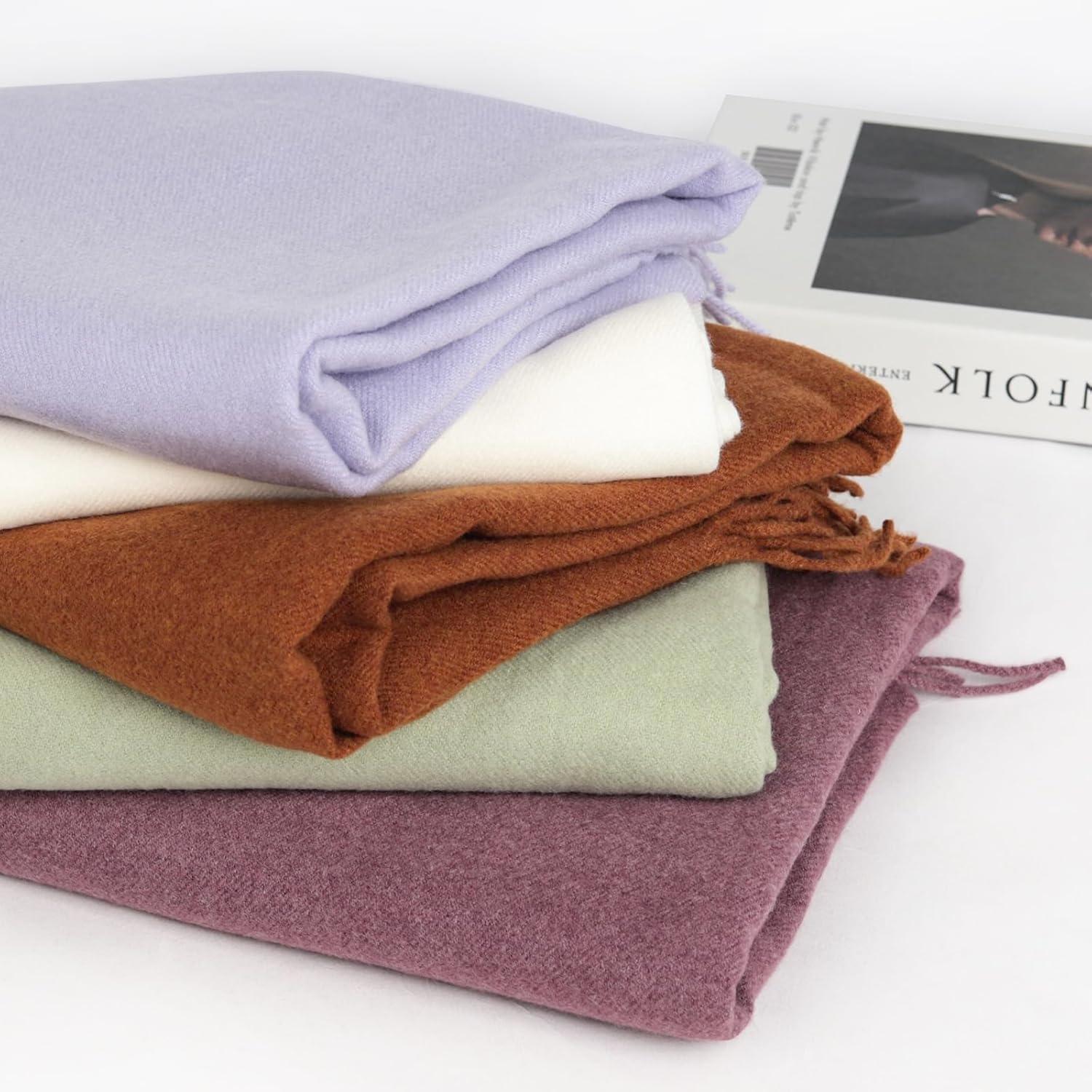 imageEXTREE Women Shawl Wrap Scarf Pashmina Wedding Christmas Birthday Gifts Idea Large Soft StoleType005medium Orchid