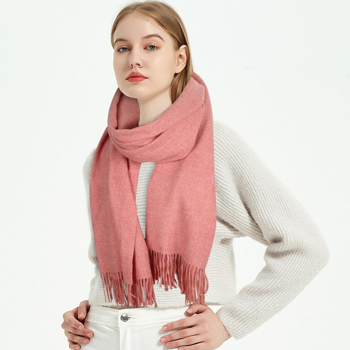 imageEXTREE Women Shawl Wrap Scarf Pashmina Wedding Christmas Birthday Gifts Idea Large Soft StoleType010