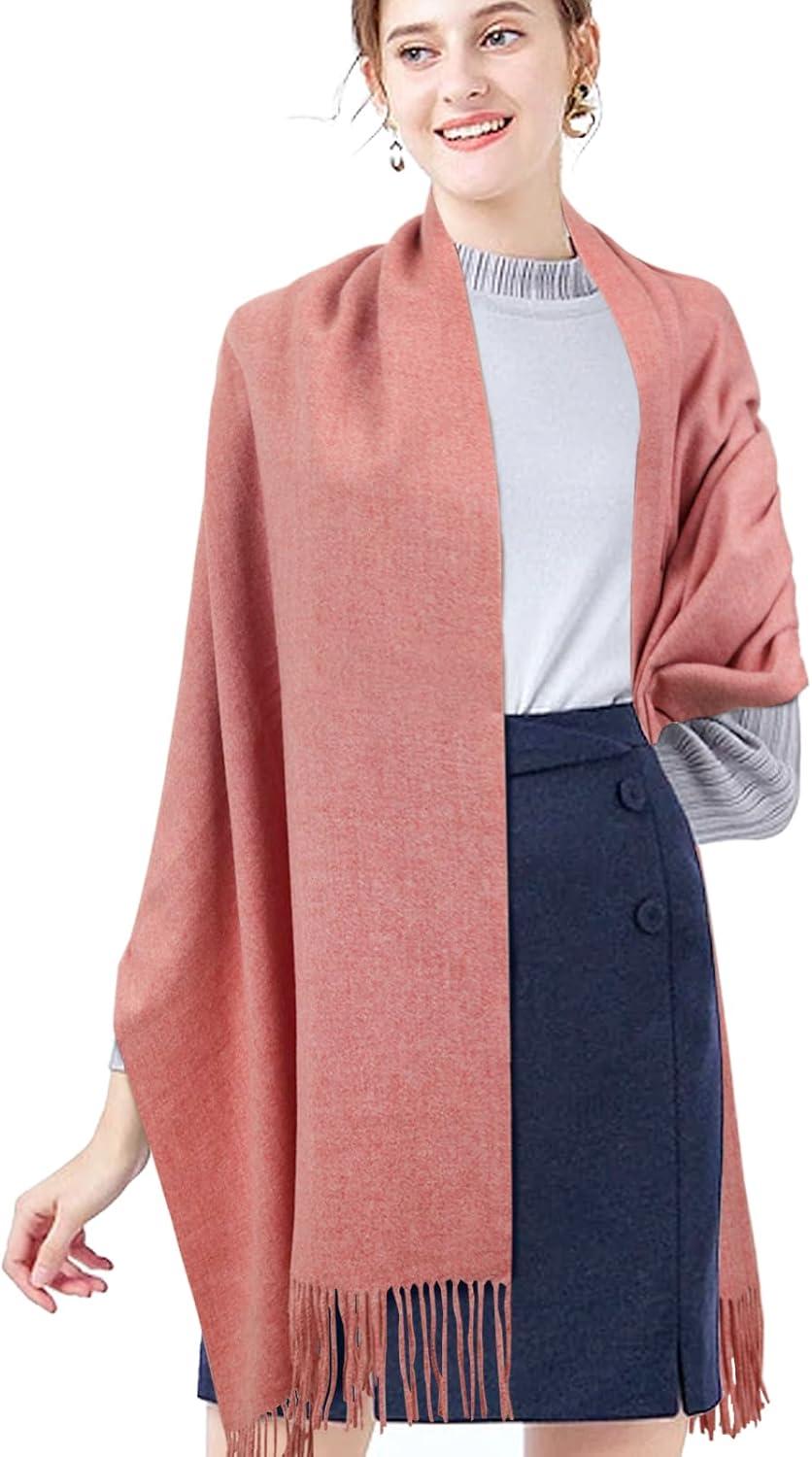 imageEXTREE Women Shawl Wrap Scarf Pashmina Wedding Christmas Birthday Gifts Idea Large Soft StoleType014