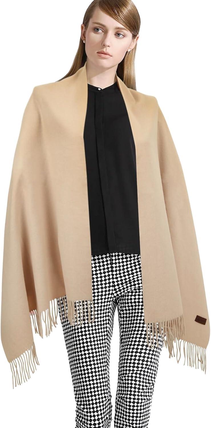 imageEXTREE Women Shawl Wrap Scarf Pashmina Wedding Christmas Birthday Gifts Idea Large Soft StoleType015