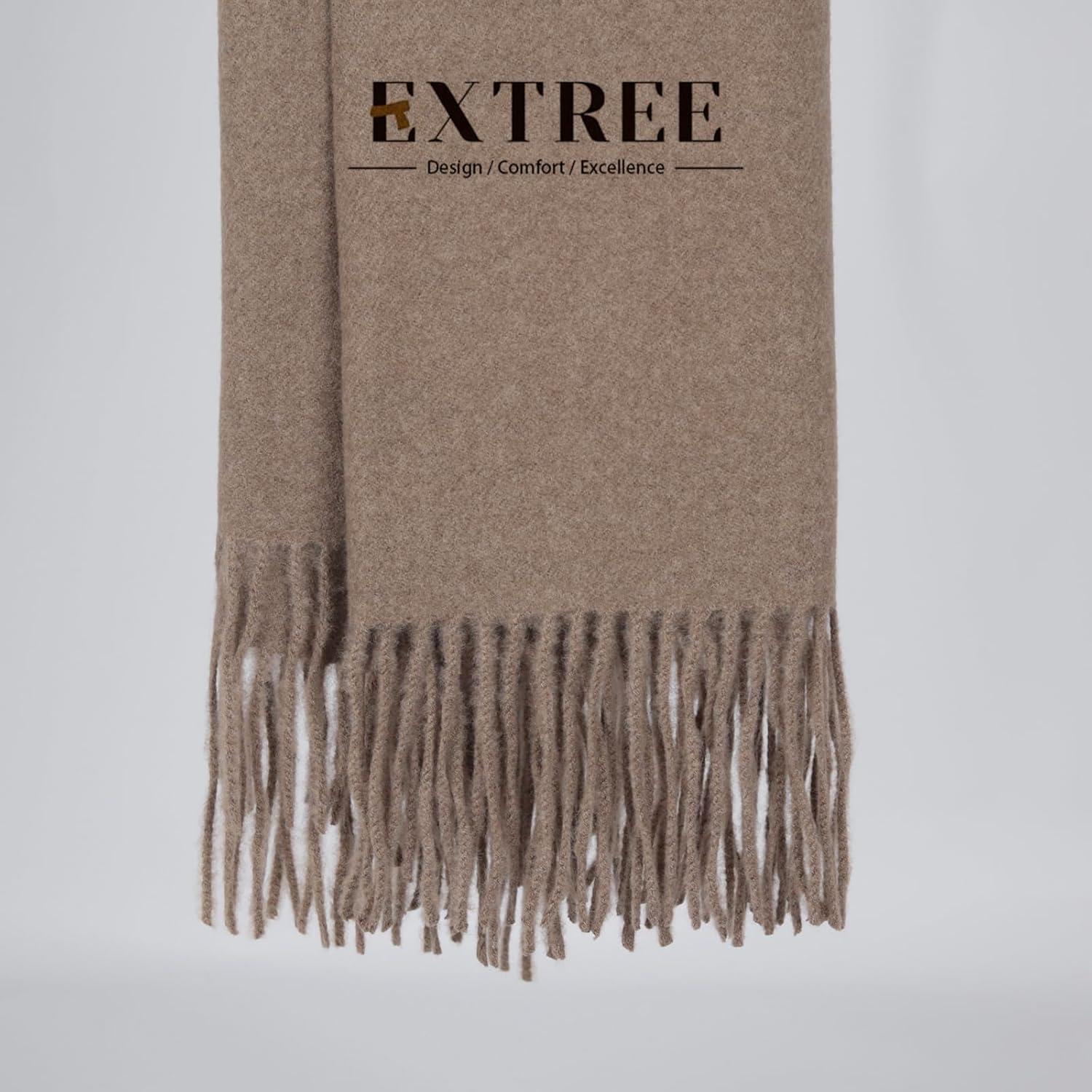 imageEXTREE Women Shawl Wrap Scarf Pashmina Wedding Christmas Birthday Gifts Idea Large Soft StoleType017