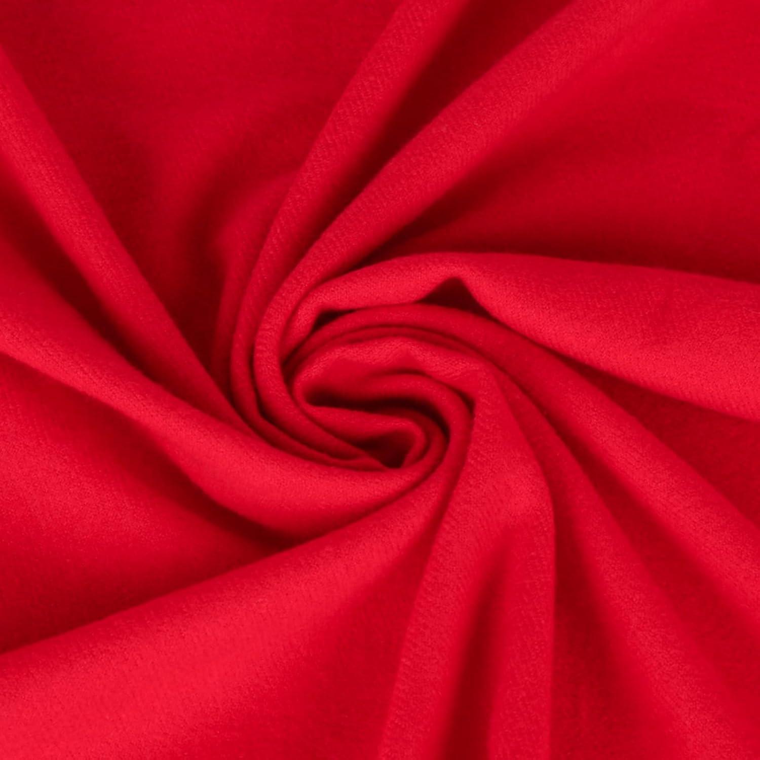 imageEXTREE Women Shawl Wrap Scarf Pashmina Wedding Christmas Birthday Gifts Idea Large Soft StoleType019red