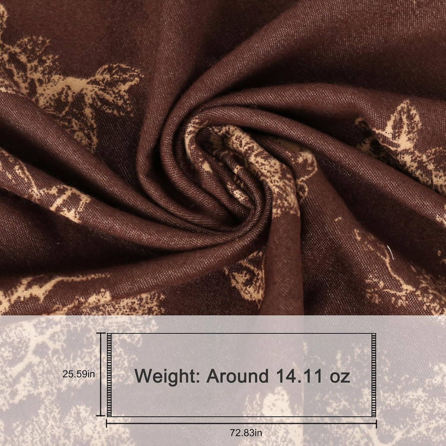imageEXTREE Womens Scarf Pashmina Shawls and Wraps for Evening Dress Bridesmaid Wedding Bridal Winter Warm Long Large ScarvesBrown