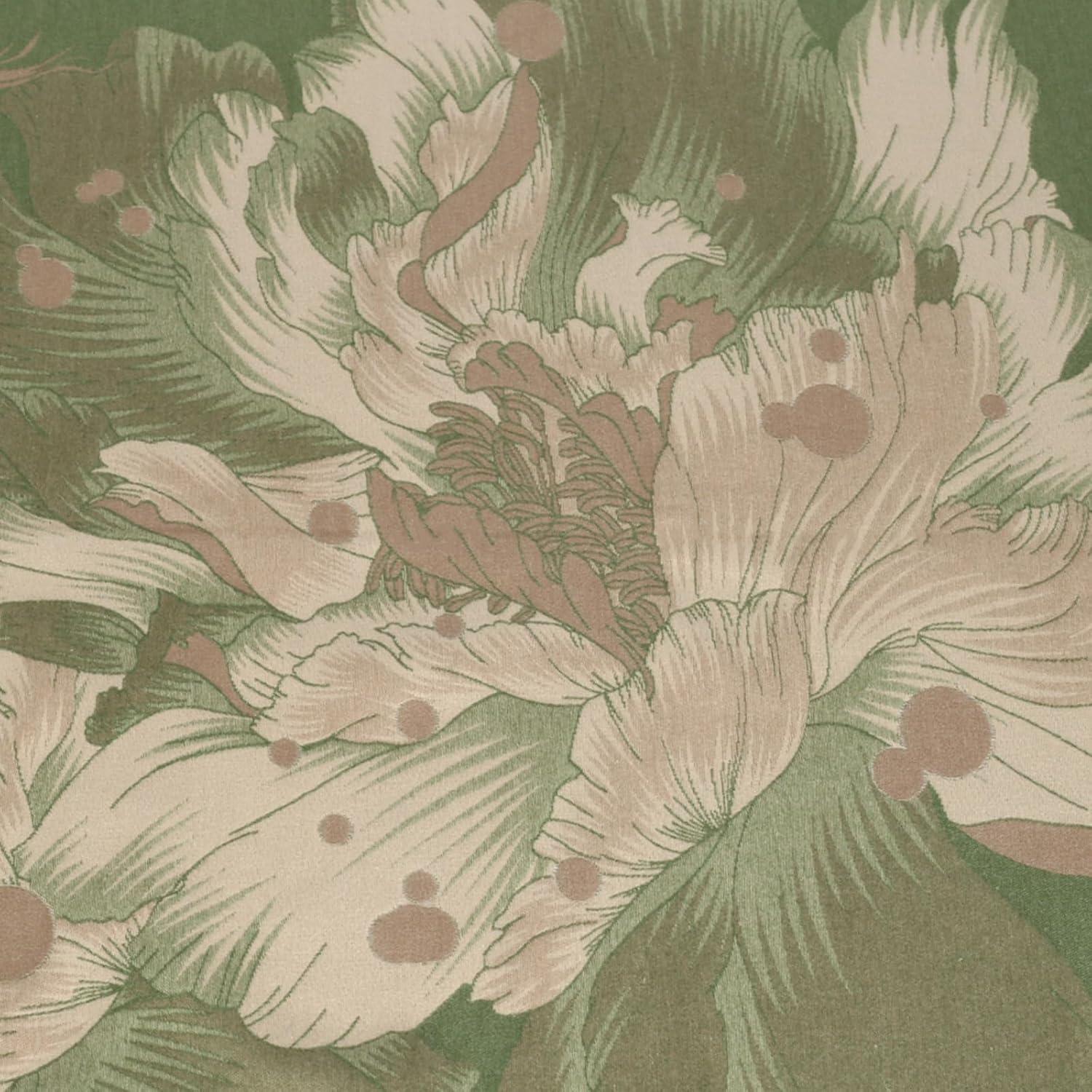 imageEXTREE Womens Scarf Pashmina Shawls and Wraps for Evening Dress Bridesmaid Wedding Bridal Winter Warm Long Large ScarvesDanqing Begonia Green