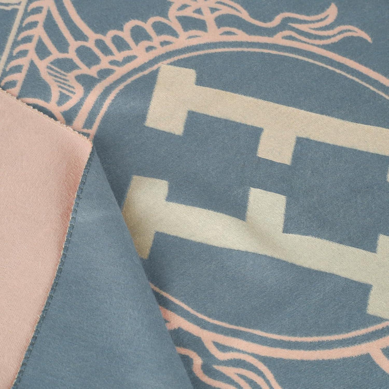 imageEXTREE Womens Scarf Pashmina Shawls and Wraps for Evening Dress Bridesmaid Wedding Bridal Winter Warm Long Large ScarvesMisty Blue Big H Knight Carriage