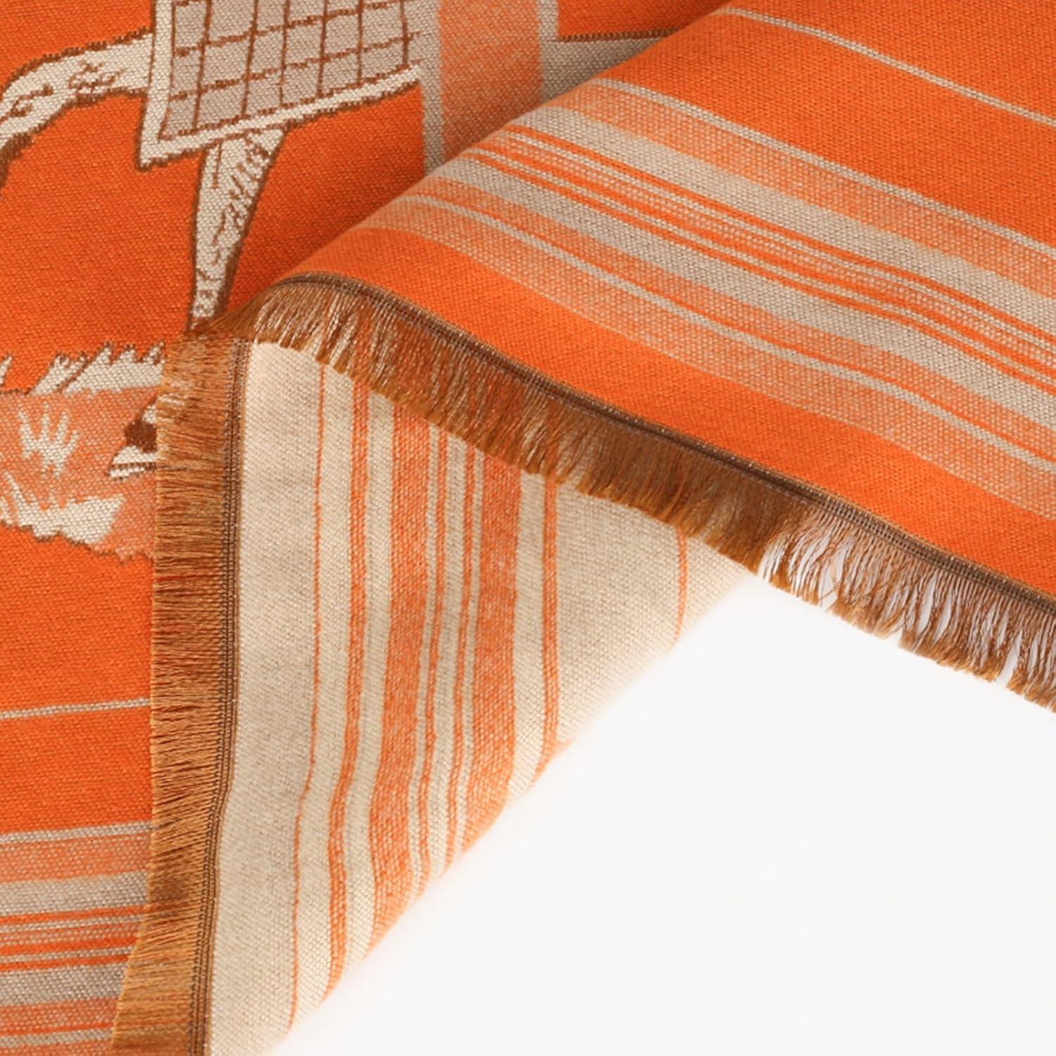 imageEXTREE Womens Scarf Pashmina Shawls and Wraps for Evening Dress Bridesmaid Wedding Bridal Winter Warm Long Large ScarvesOrange One