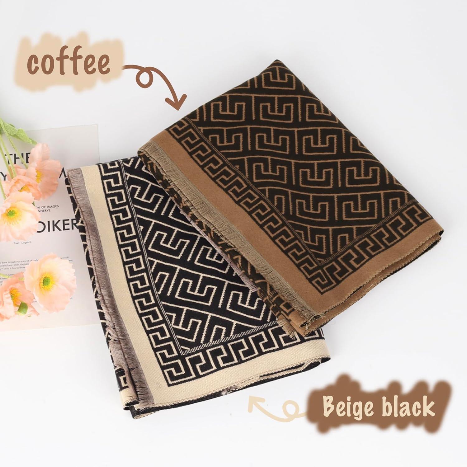 imageEXTREE Womens Scarf Wrap Soft ampamp Warm Shawl Lightweight SkinFriendly Versatile for All Seasons Holiday Gift IdeaBlack