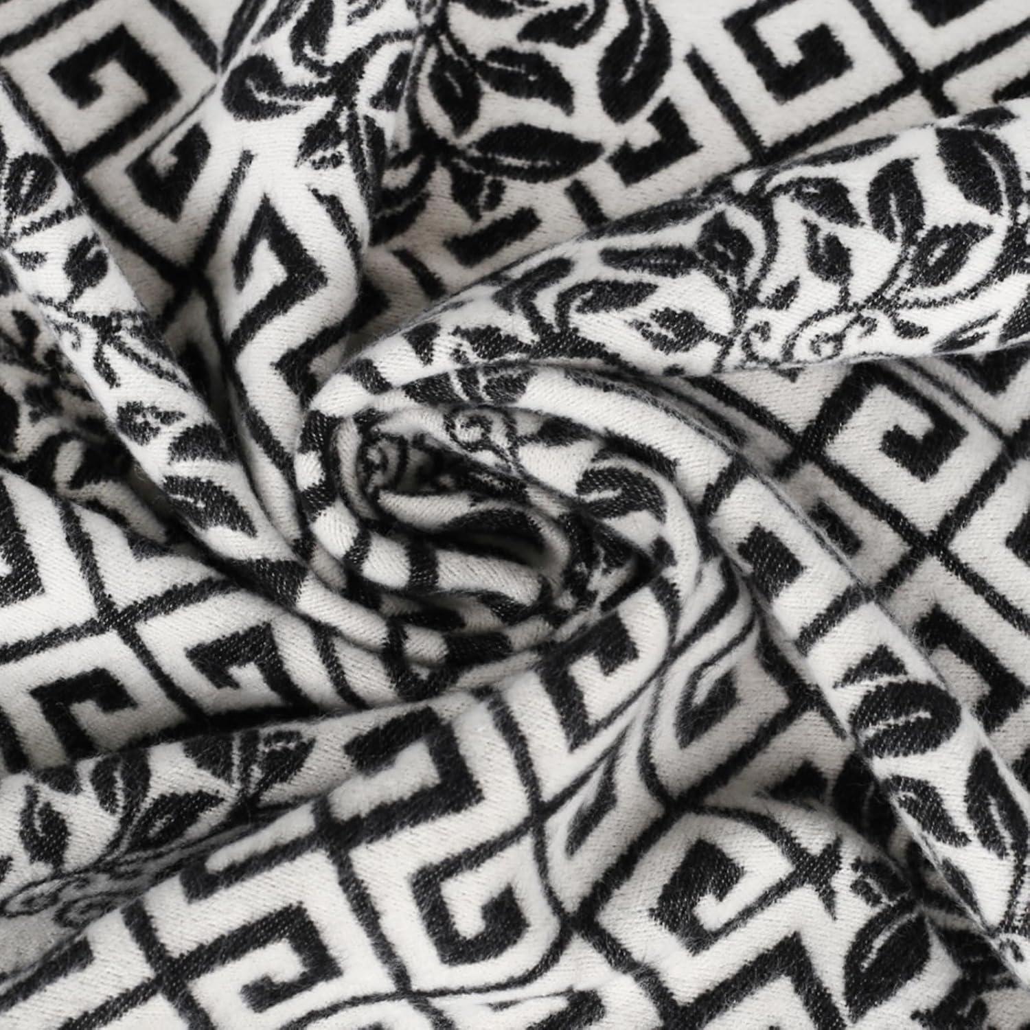 imageEXTREE Womens Scarf Wrap Soft ampamp Warm Shawl Lightweight SkinFriendly Versatile for All Seasons Holiday Gift IdeaBlack One