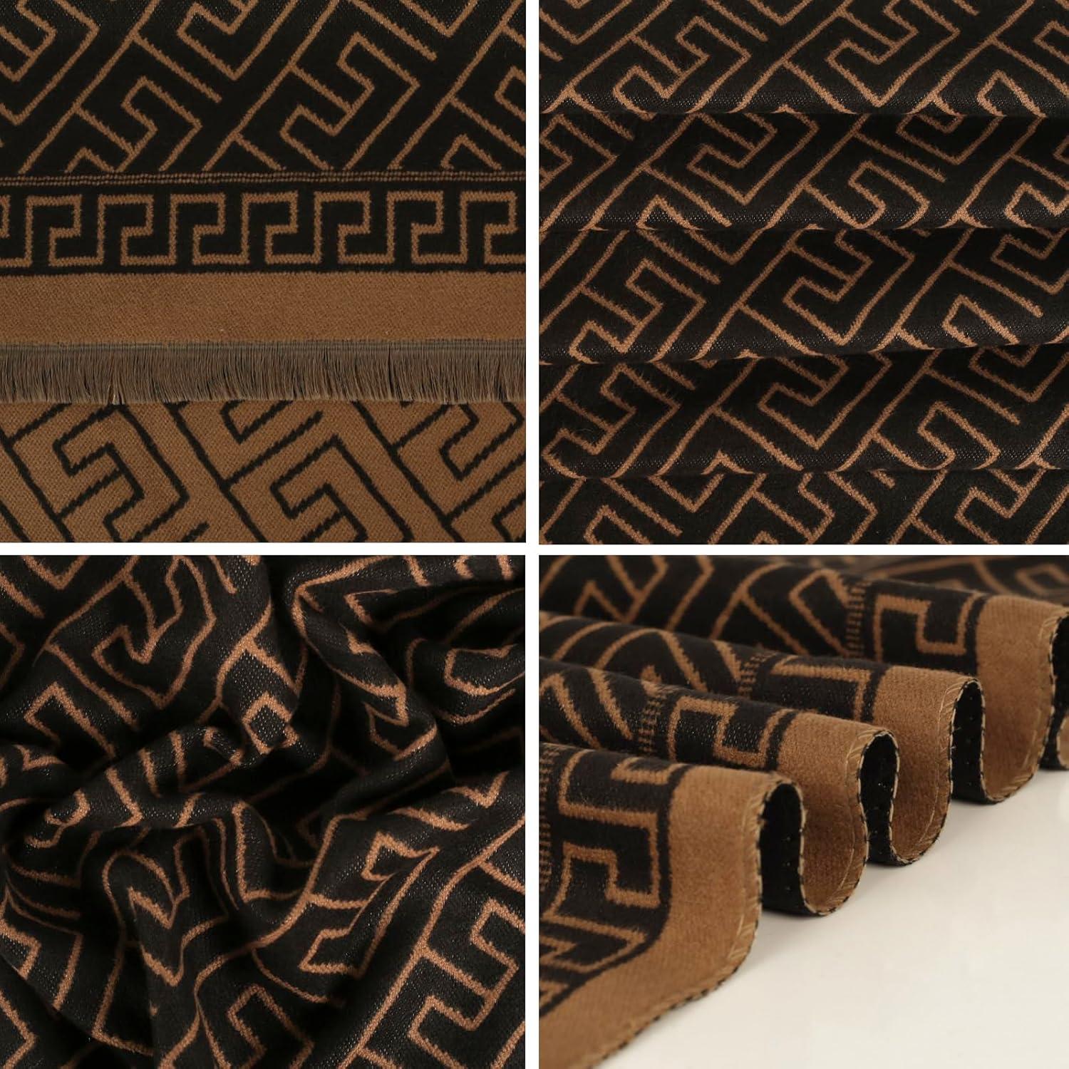 imageEXTREE Womens Scarf Wrap Soft ampamp Warm Shawl Lightweight SkinFriendly Versatile for All Seasons Holiday Gift IdeaBrown