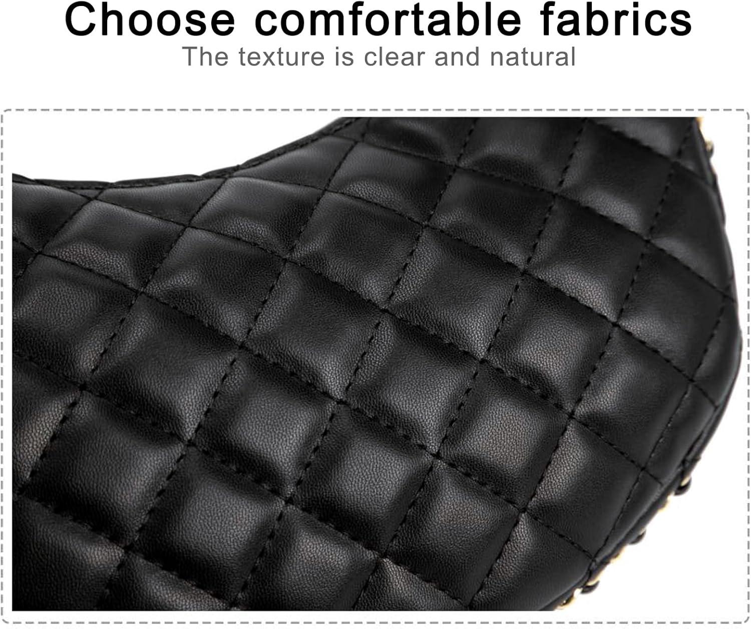 imageEXTREE crossbody Bags for WomenTrendy Shoulder Vegan Leather Handbags Satchel Purse with Adjustable Wide Vintage StrapAa Black Diamond