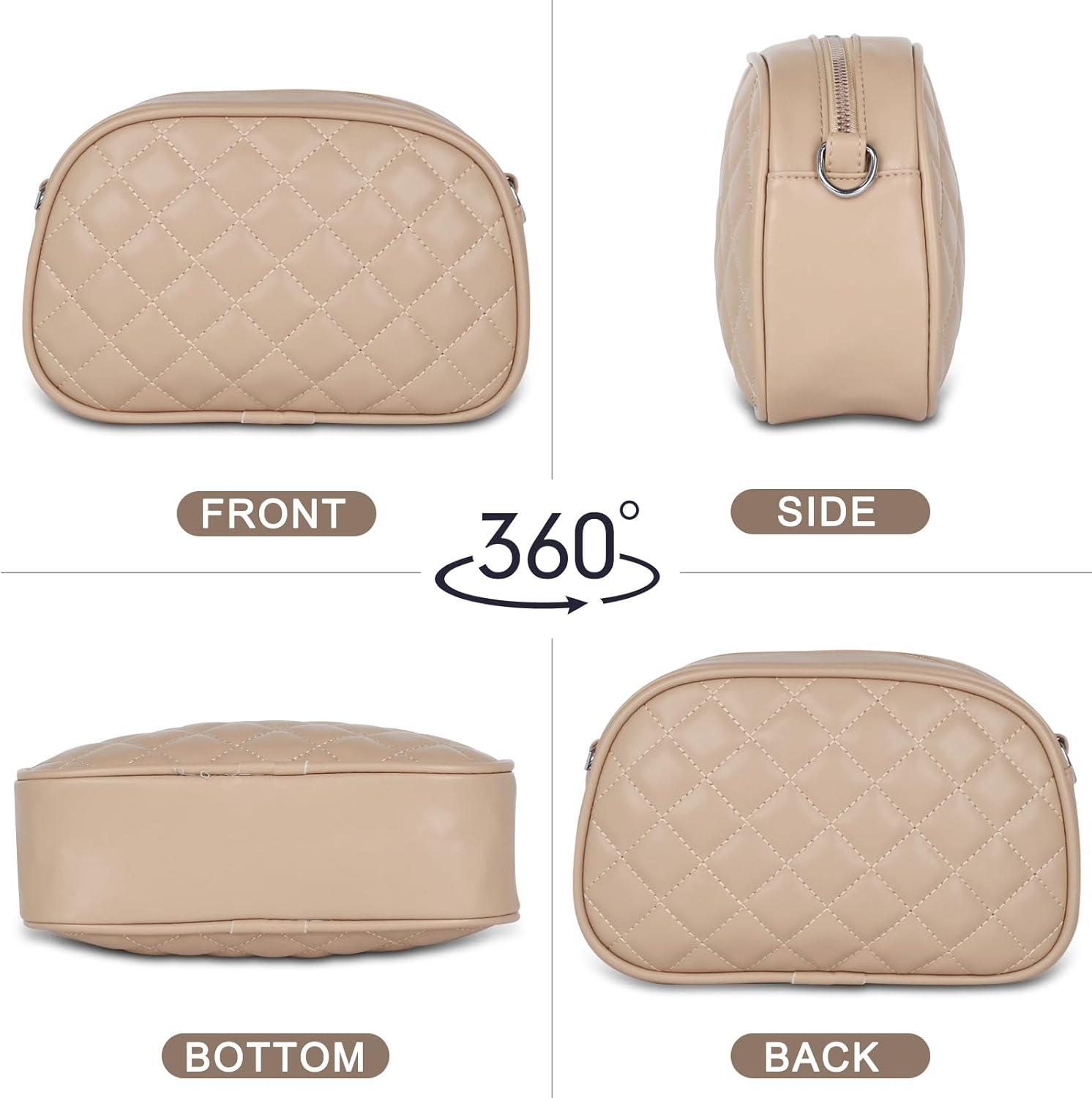 imageEXTREE crossbody Bags for WomenTrendy Shoulder Vegan Leather Handbags Satchel Purse with Adjustable Wide Vintage StrapAfpink