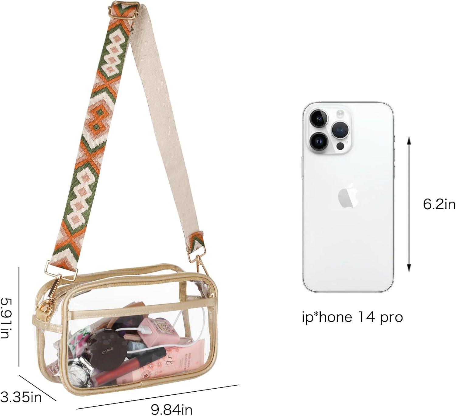 imageEXTREE crossbody Bags for WomenTrendy Shoulder Vegan Leather Handbags Satchel Purse with Adjustable Wide Vintage StrapAoorangetransparent