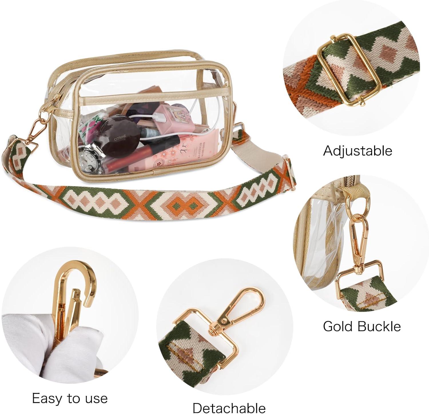 imageEXTREE crossbody Bags for WomenTrendy Shoulder Vegan Leather Handbags Satchel Purse with Adjustable Wide Vintage StrapAoorangetransparent