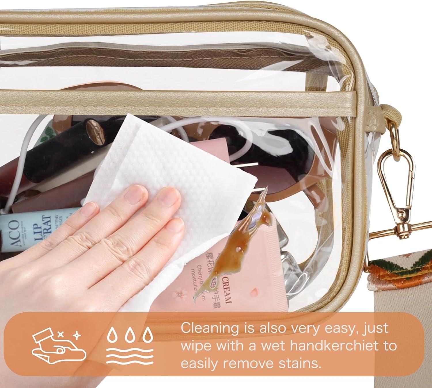 imageEXTREE crossbody Bags for WomenTrendy Shoulder Vegan Leather Handbags Satchel Purse with Adjustable Wide Vintage StrapAoorangetransparent