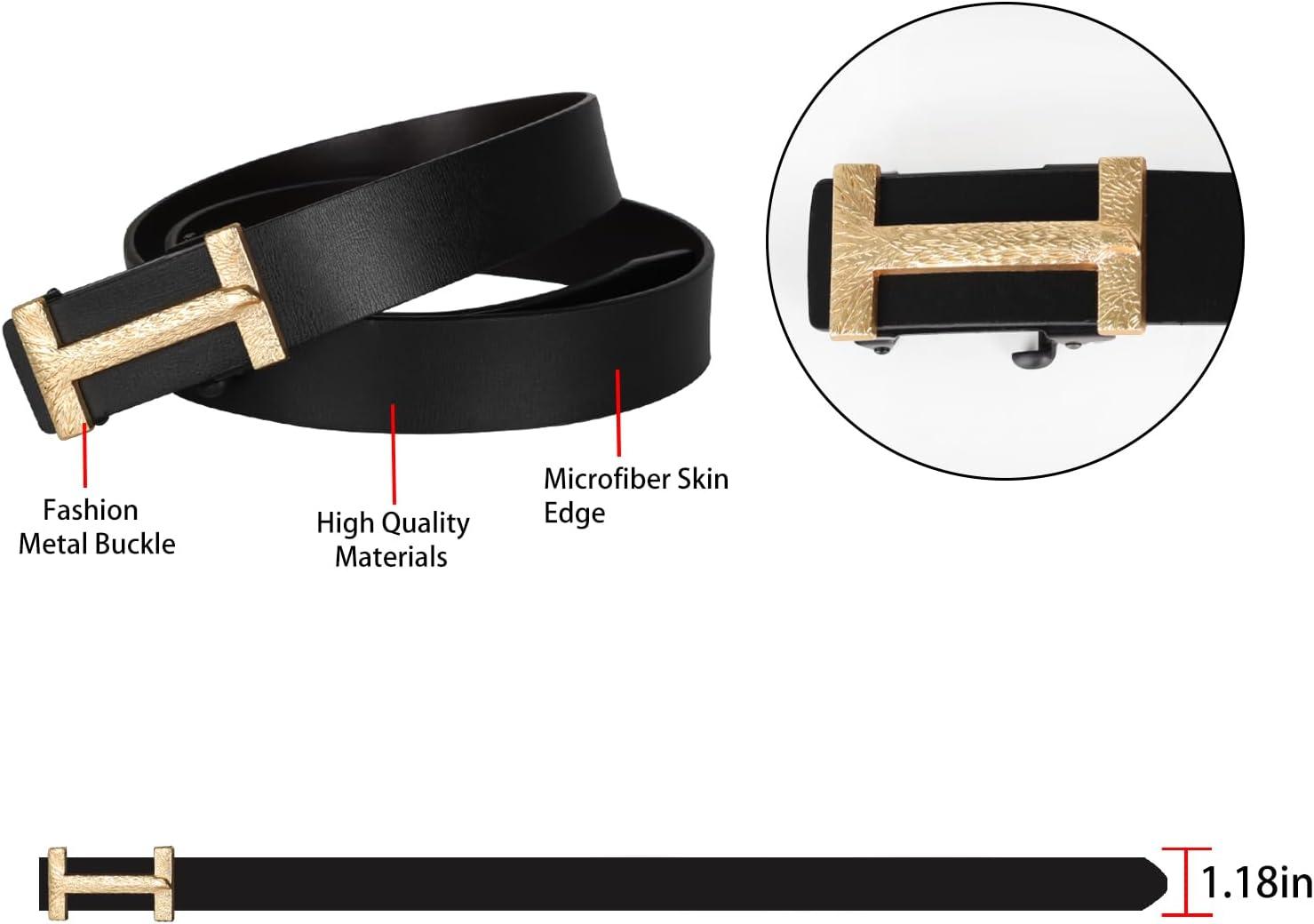 imageVintage Luxe Womens Belt Antique Blue Gradient Design Reinforced Leather WaistbandVersatile Waistband Gift AccessoryLight Gold Free Eagle Ratchet