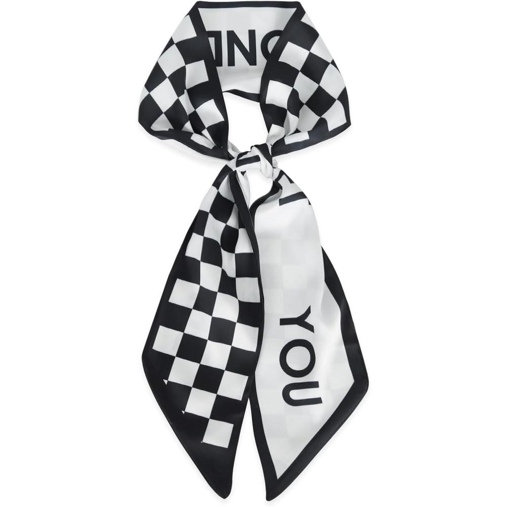 imageEXTREE Satin Scarf Mulberry Silk Printed Head Wrap Hair Band 7quotquot x 59quotquotA015