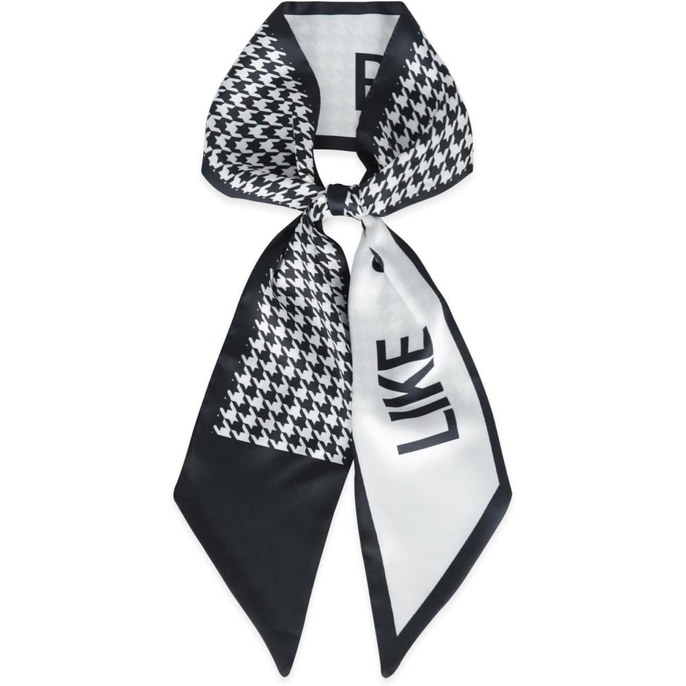 imageEXTREE Satin Scarf Mulberry Silk Printed Head Wrap Hair Band 7quotquot x 59quotquotA016