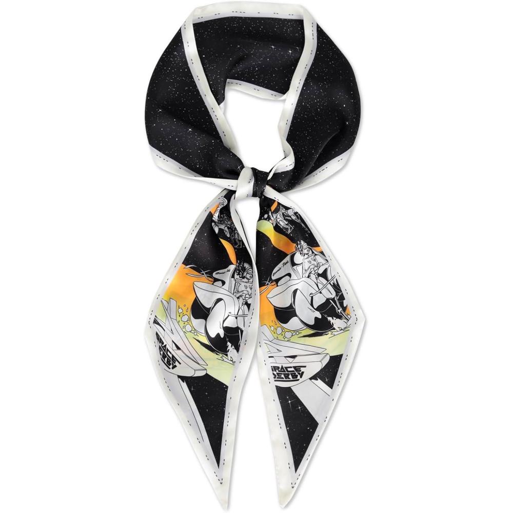 imageEXTREE Satin Scarf Mulberry Silk Printed Head Wrap Hair Band 7quotquot x 59quotquotA048