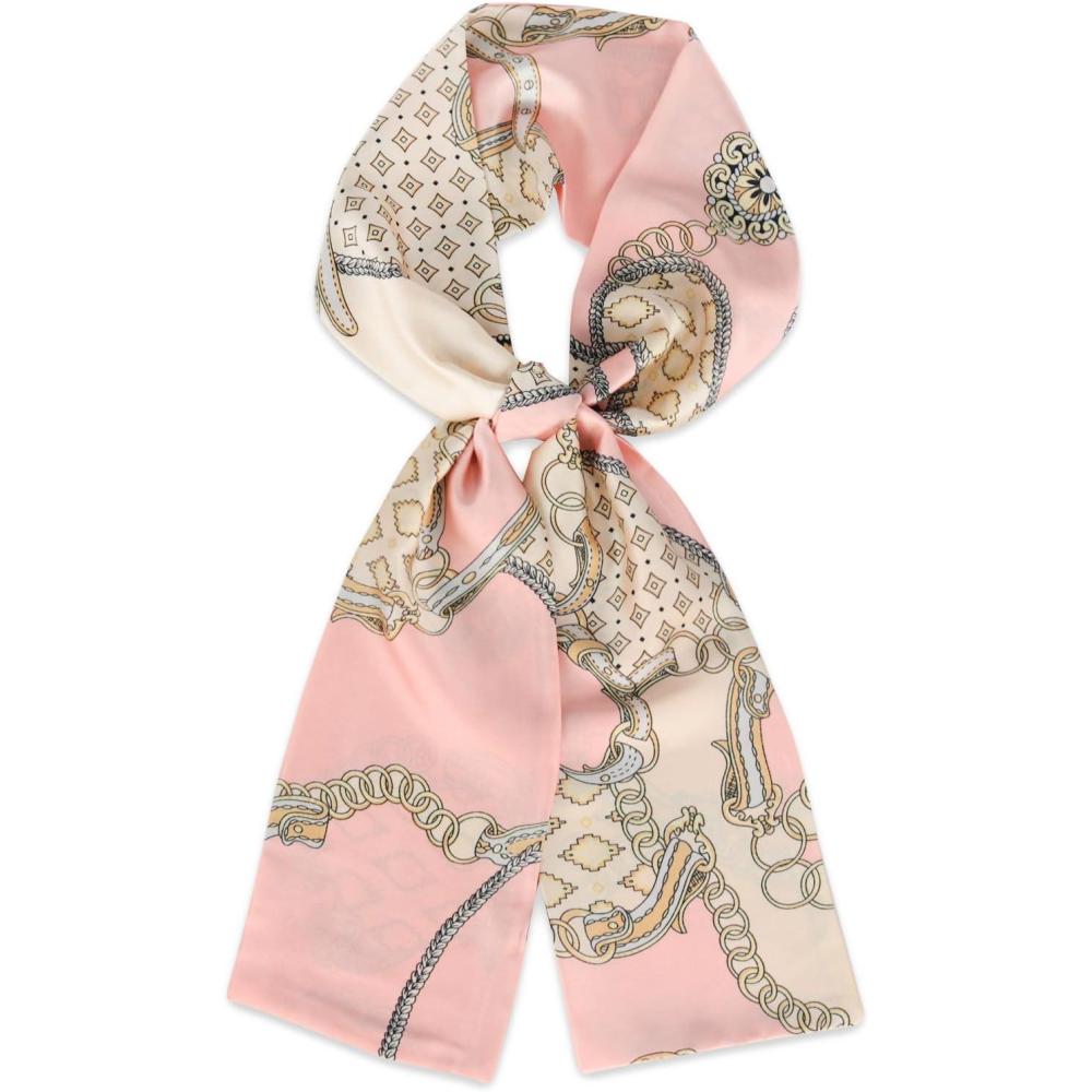 imageEXTREE Satin Scarf Mulberry Silk Printed Head Wrap Hair Band 7quotquot x 59quotquotA089