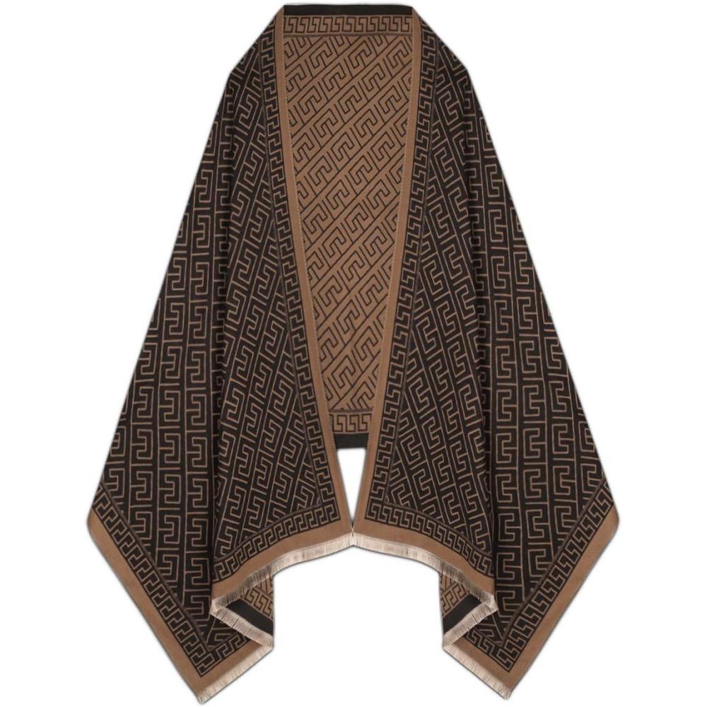 imageEXTREE Womens Scarf Wrap Soft ampamp Warm Shawl Lightweight SkinFriendly Versatile for All Seasons Holiday Gift IdeaBrown