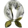 imageEXTREE 100 Pure Mulberry Silk Scarf Fashion Hair for Women Scarf Lightweight Square Neckerchief 275 275 inchesAvocado Green Knight