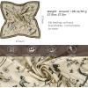 imageEXTREE 100 Pure Mulberry Silk Scarf Fashion Hair for Women Scarf Lightweight Square Neckerchief 275 275 inchesCream Horse
