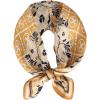 imageEXTREE 100 Pure Mulberry Silk Scarf Fashion Hair for Women Scarf Lightweight Square Neckerchief 275 275 inchesCross Flower