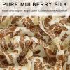 imageEXTREE 100 Pure Mulberry Silk Scarf Fashion Hair for Women Scarf Lightweight Square Neckerchief 275 275 inchesDeciduous Palm Tree