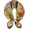 imageEXTREE 100 Pure Mulberry Silk Scarf Fashion Hair for Women Scarf Lightweight Square Neckerchief 275 275 inchesFlower Window