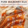 imageEXTREE 100 Pure Mulberry Silk Scarf Fashion Hair for Women Scarf Lightweight Square Neckerchief 275 275 inchesFubao Cruise Party