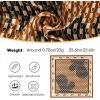 imageEXTREE 100 Pure Mulberry Silk Scarf Fashion Hair for Women Scarf Lightweight Square Neckerchief 275 275 inchesGeometric Pony
