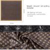 imageEXTREE 100 Pure Mulberry Silk Scarf Fashion Hair for Women Scarf Lightweight Square Neckerchief 275 275 inchesGolden Brown